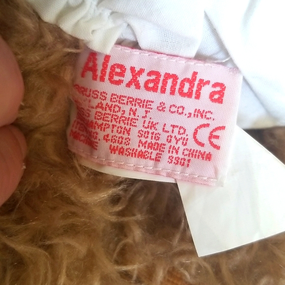 NEW Vintage Russ Berrie Alexandra Teddy Bear Plush Velveteen Dress/Hat with Tags - Picture 7 of 12